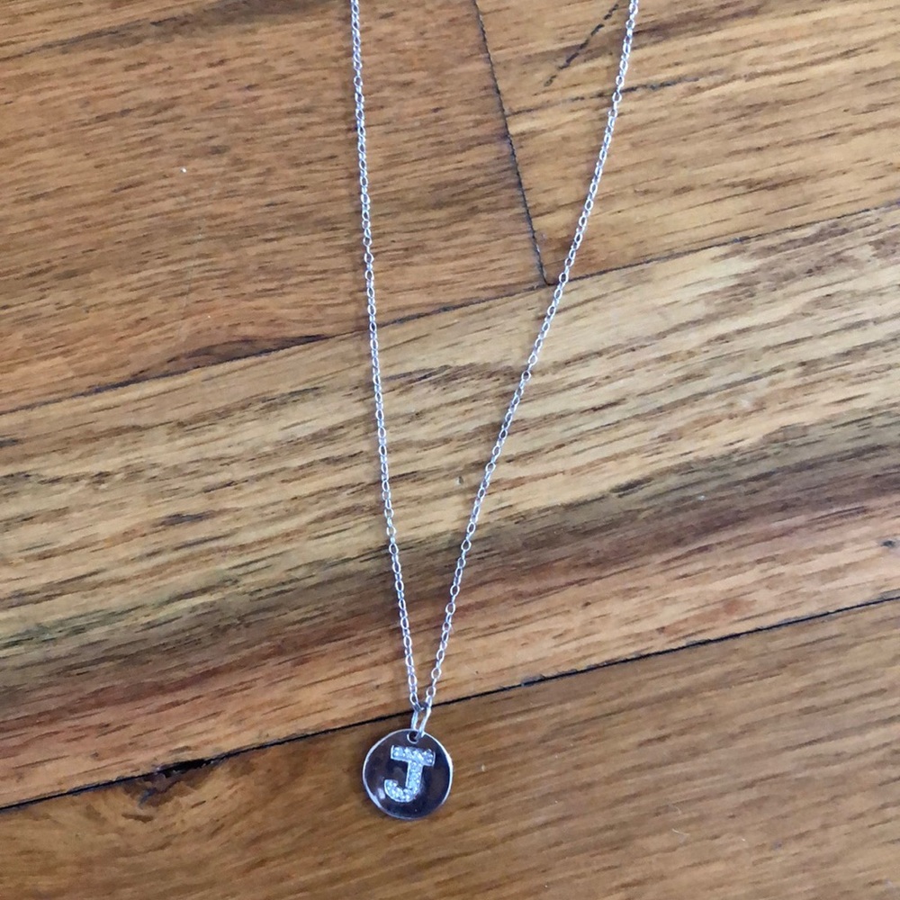 Letter J necklace